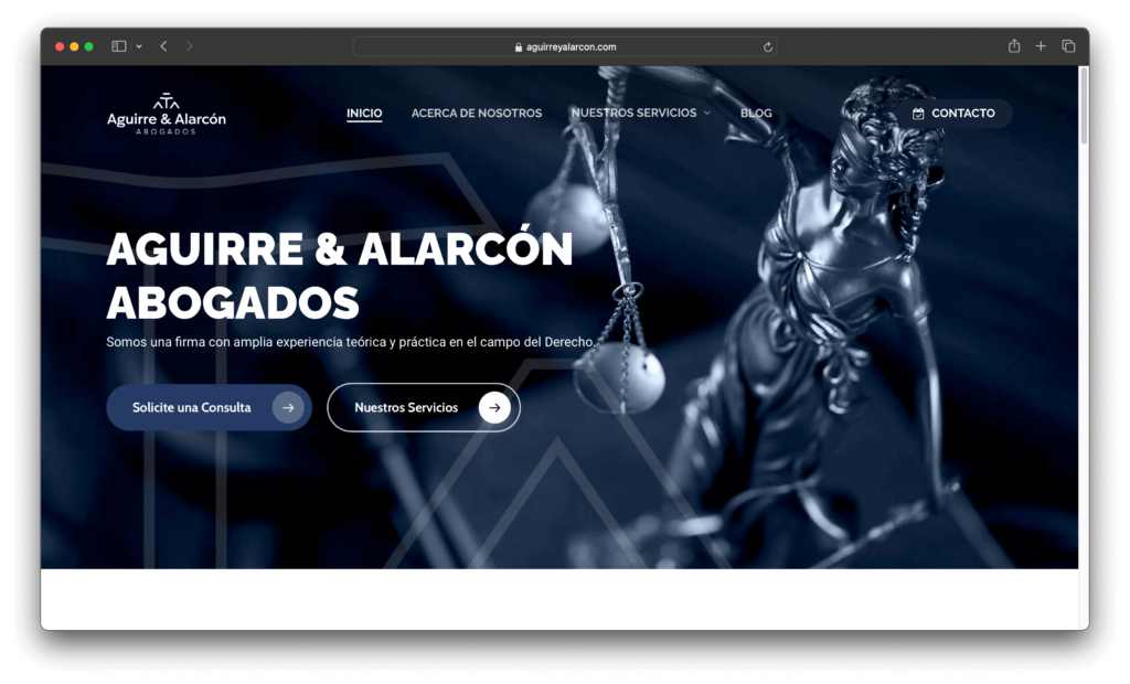 Aguirre y Alarcon Web Design Services